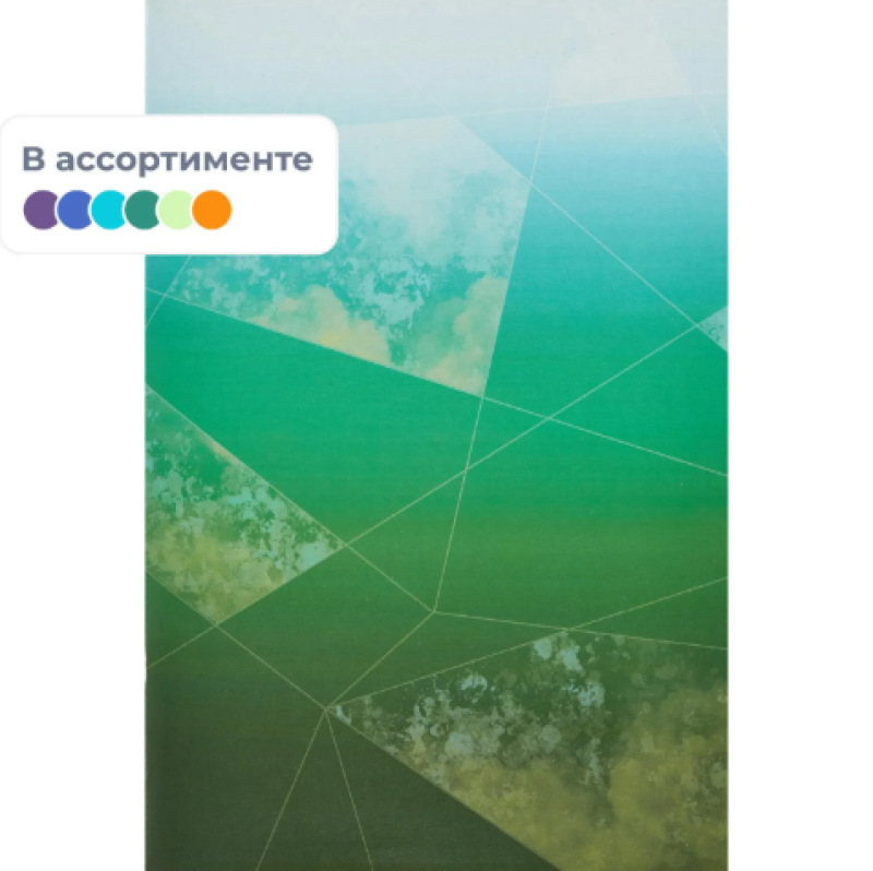 Тетрадь общая А4,48л,кл,скоб,офсет-2 Attache Ice син/зел, 1442886