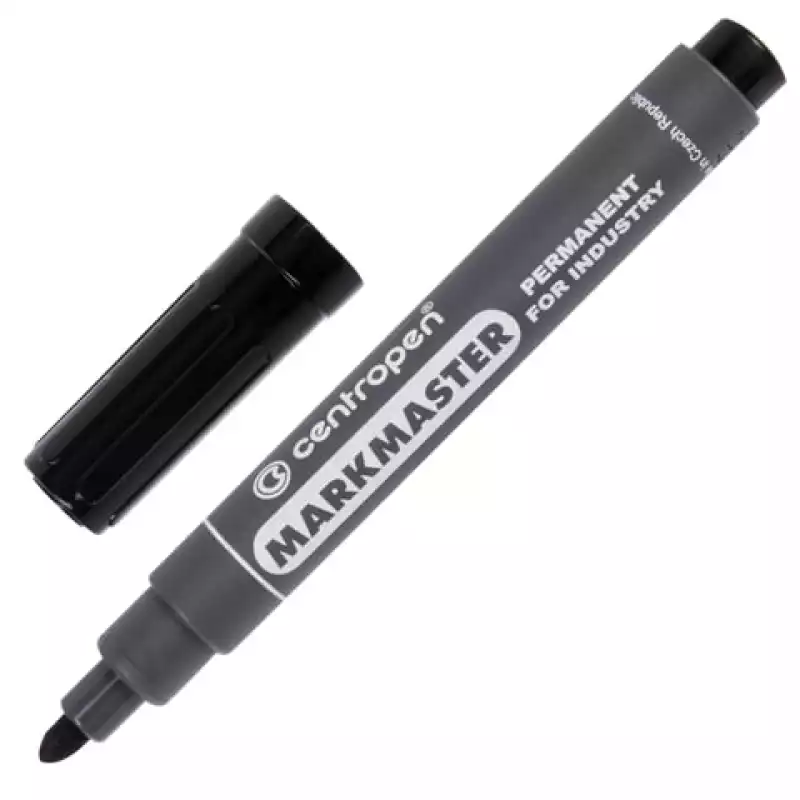 Маркер перманентный для промышленной маркировки ЧЕРНЫЙ CENTROPEN "Marksmaster", 2,5 мм, 8599, 151137