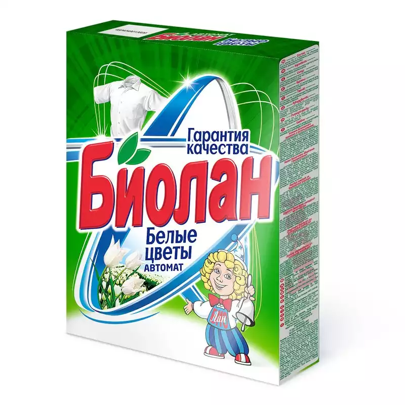 Порошок стиральный Биолан Белые цветы Автомат 350гр, 730-4, 1560824