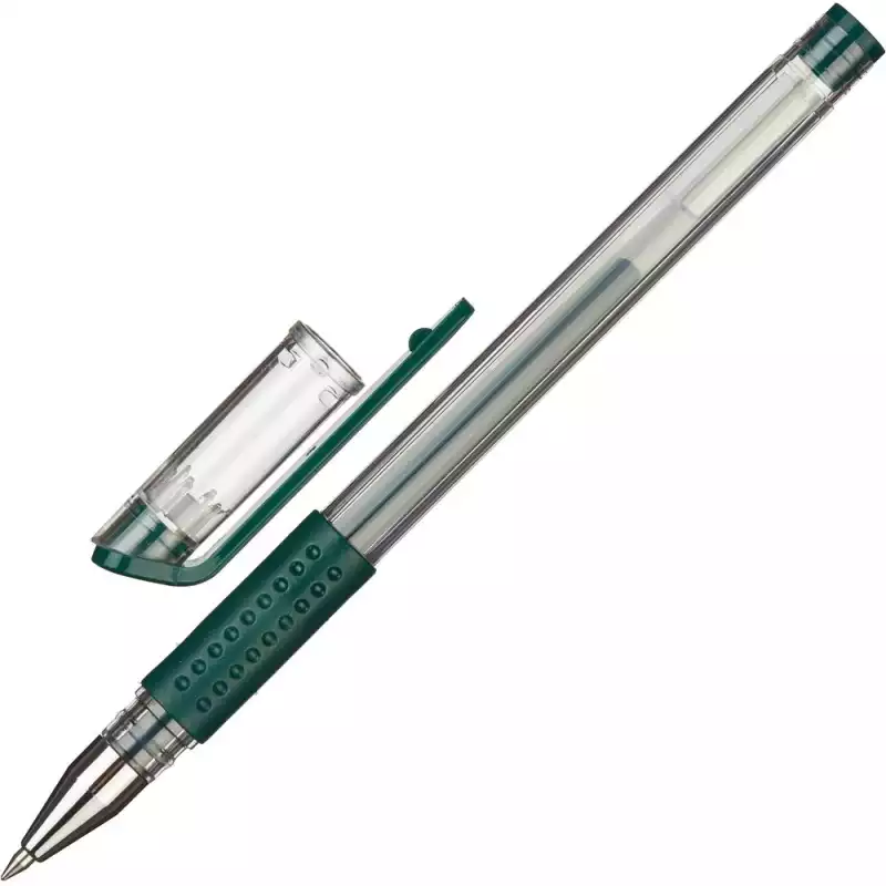 Ручка гелевая неавтоматическая Attache Gelios-010, зеленый, 0,5мм, 1563208