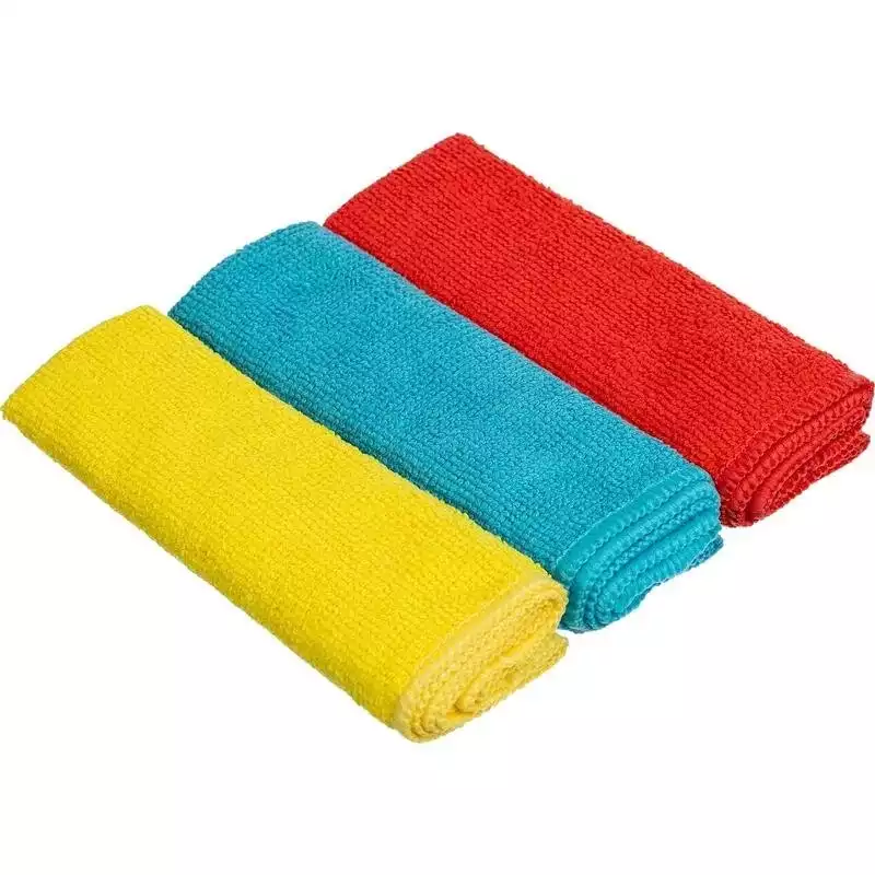 Салфетки хозяйственные из микрофибры универсальные 180gsm, 30х30см, 3шт/уп,1604397