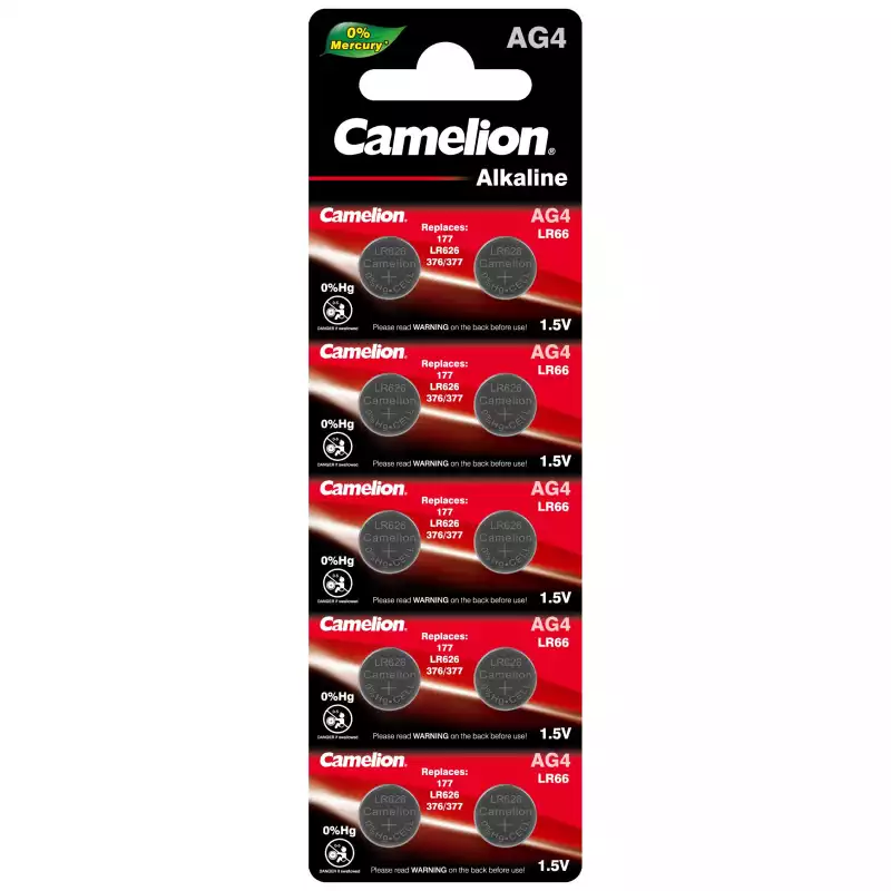 Батарейка Camelion G 4 BL-10 Mercury Free 377A/LR626/177 д/часов, 1619507