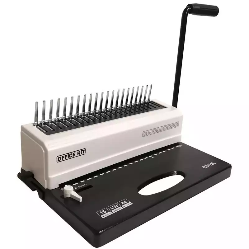 Брошюровщик Office Kit B2115L А4, А5, 15л./450 л., пл. пруж, 1623498