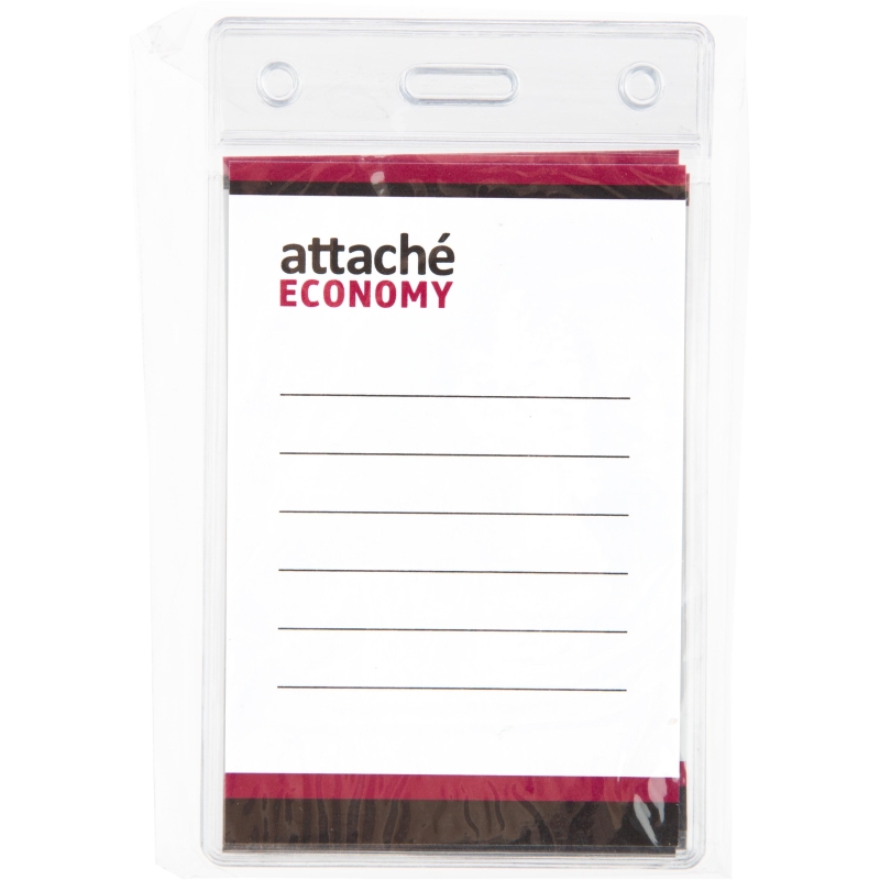 Бейдж Attache Economy 108x66 150 мкм без шнурка, вкладыш 90x60, 1658129
