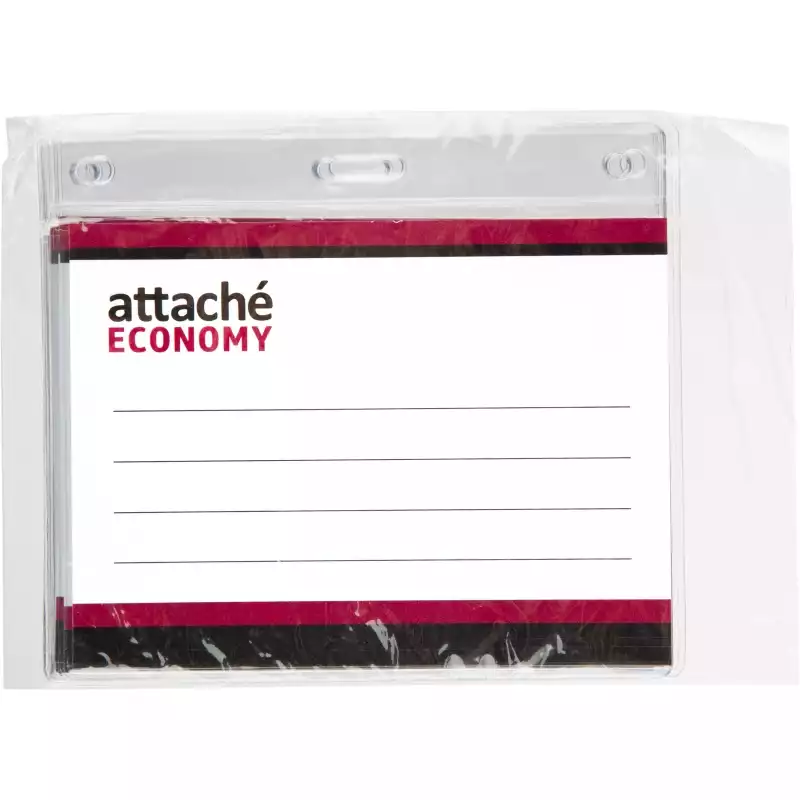 Бейдж Attache Economy 108x126 150 мкм без шнурка, вкладыш 90x120, 1658130