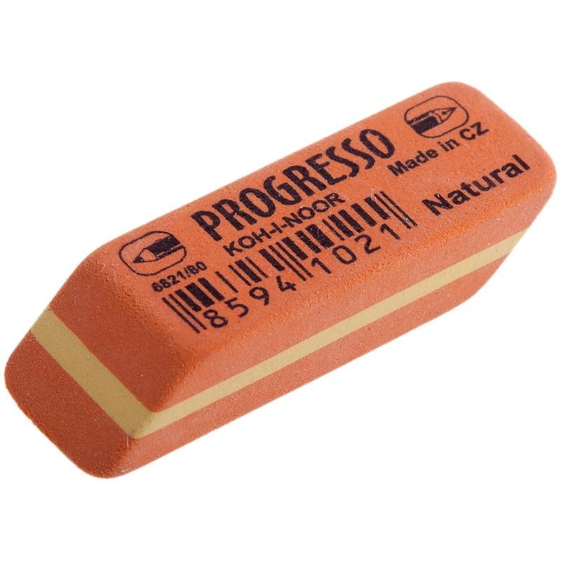 Ластик KOH-I-NOOR PROGRESSO 6821, 41х14х8мм, для карандашей 4В-6Н, 1682219