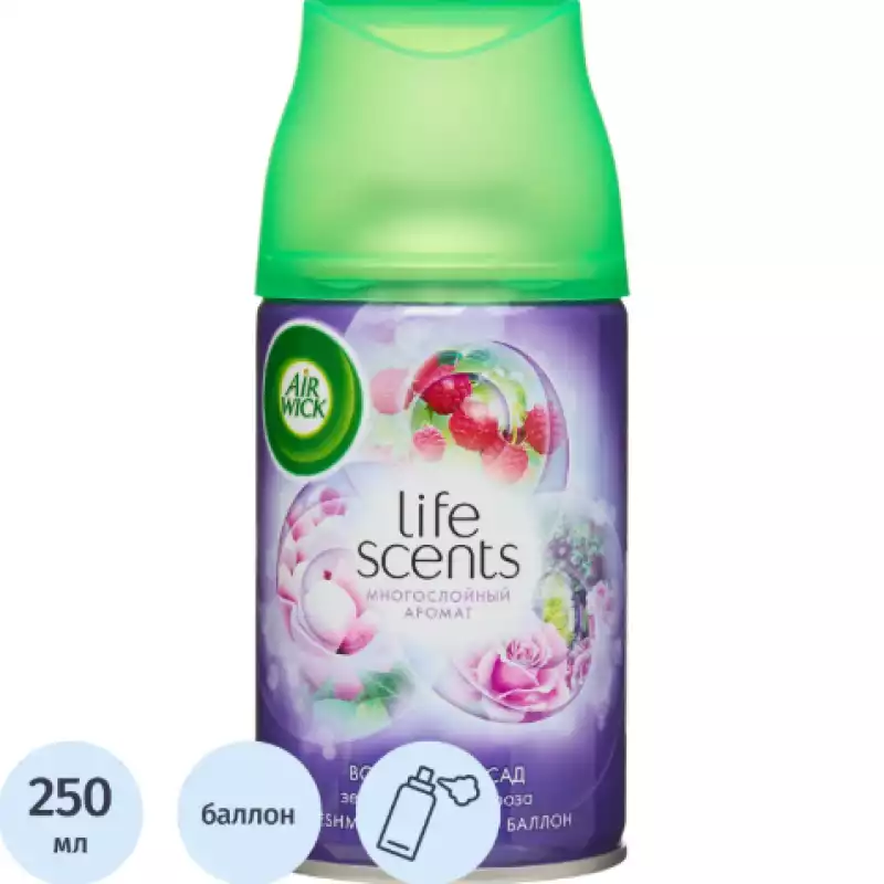 Баллон сменный для автоосвежителя Air Wick Life Scents:Волшебный сад, 250мл,1694757