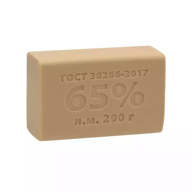 Мыло хозяйственное 200 г 65% без обертки, 1694792