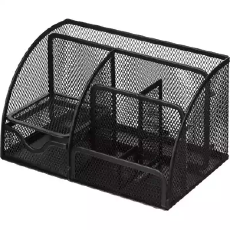 Подставка-органайзер д/канц.прин.7секций Attache125x140x220мм мет.сет. чер, 1725308