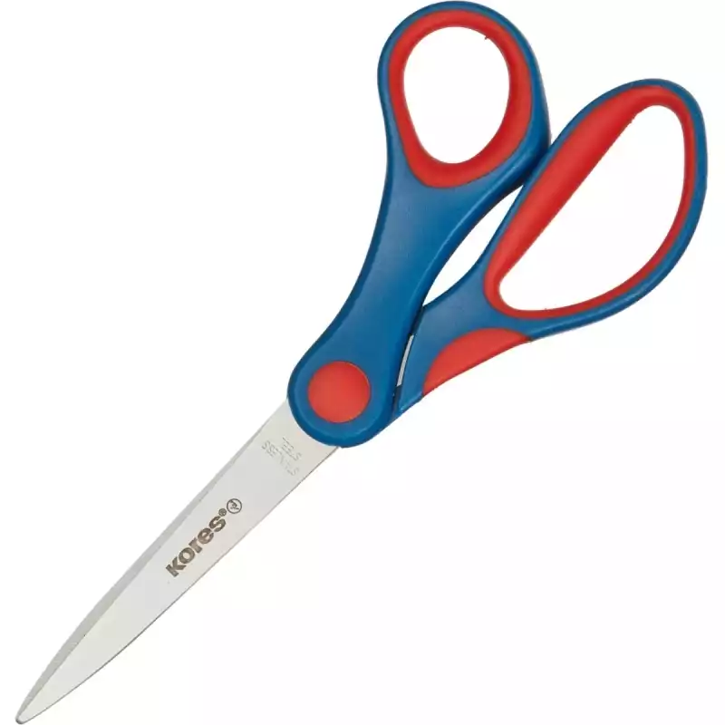 Ножницы Kores Softgrip 170 мм с пласт.прорезин.анатом.руч.цв.вассорт, 178112
