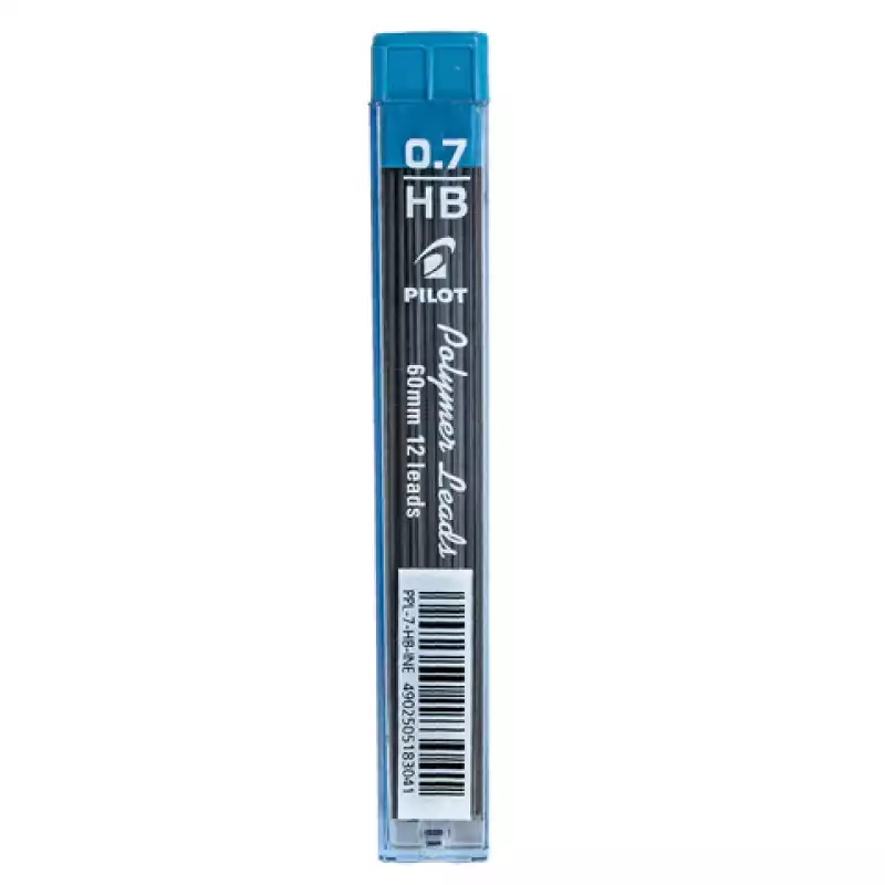 Грифели запасные PILOT, КОМПЛЕКТ 12 шт., PPL-7, HB, 0,7 мм, PPL-7 HB, 180971