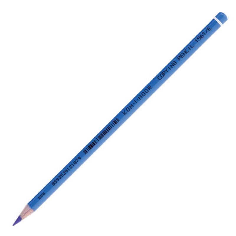 Карандаш химический KOH-I-NOOR, СИНИЙ, 1 шт., грифель 3 мм, длина 175 мм, 156100E004KS, 181306