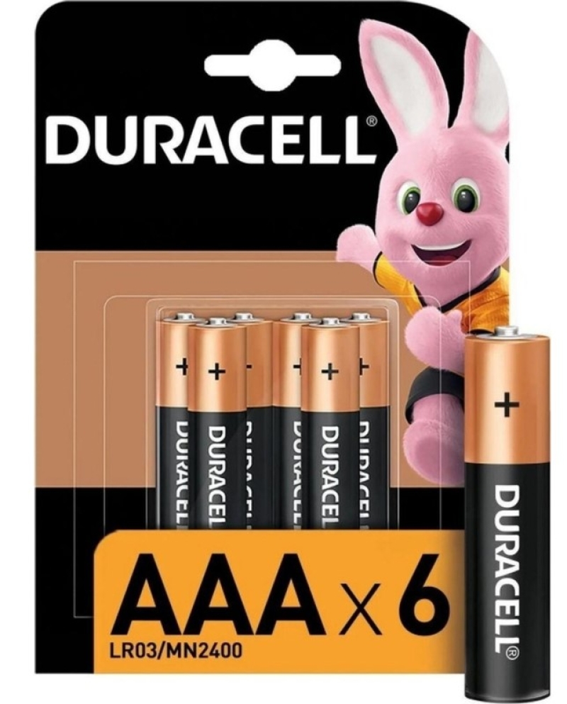 Батарейка DURACELL BASIC ААA/LR03-6BL 6шт/уп, 1827058