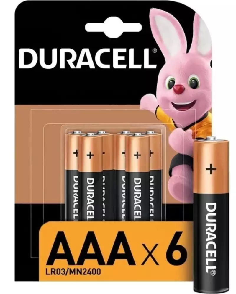 Батарейка DURACELL BASIC ААA/LR03-6BL 6шт/уп, 1827058