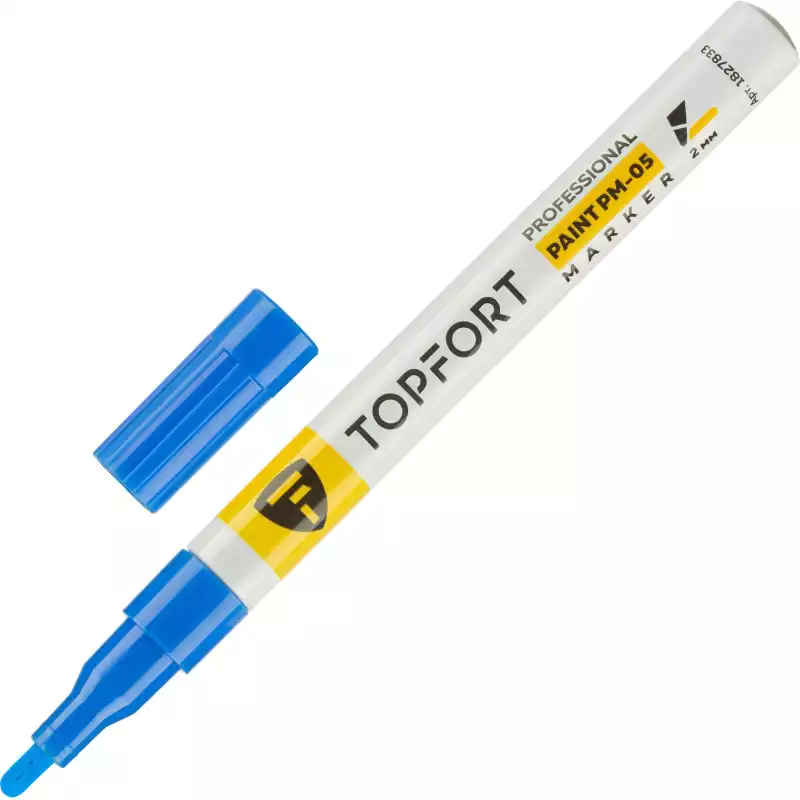 Маркер лаковый TOPFORT Paint 2 мм синий, Код товара ZP1101, 1827833