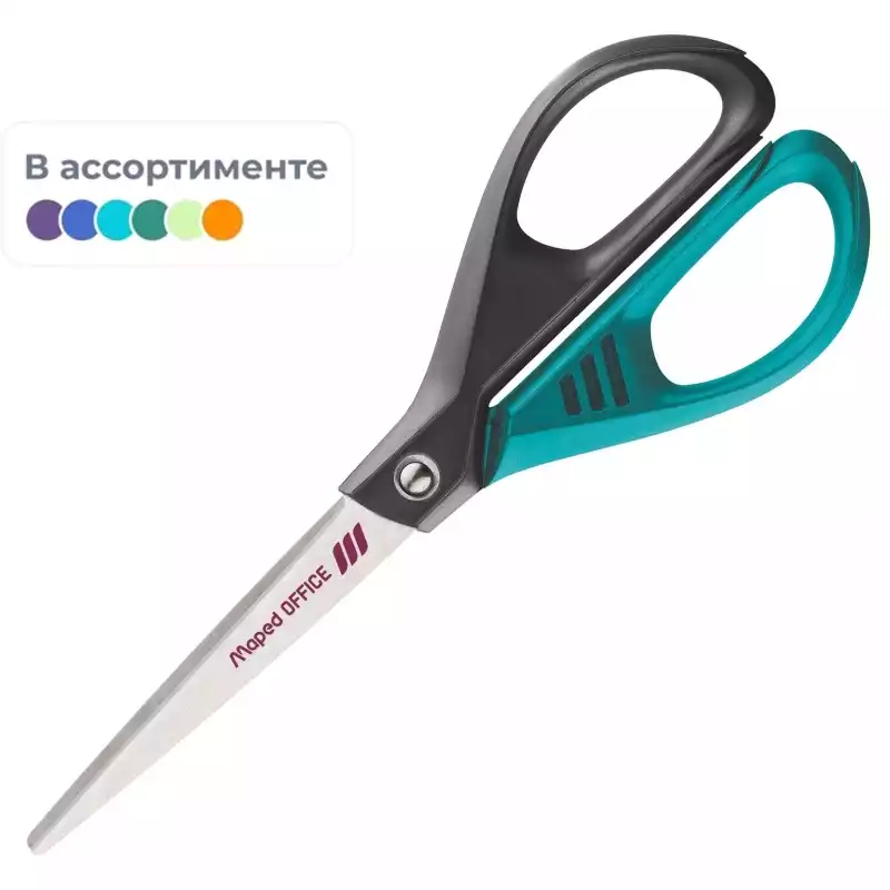Ножницы Maped Essentials Green Deco,170мм,плас.симм.ручки,ассорти,468002,1836570