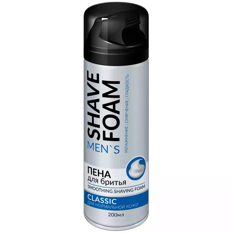 Пена для бритья Shave Foam Classic для нормальной кожи 200 мл, 1908878