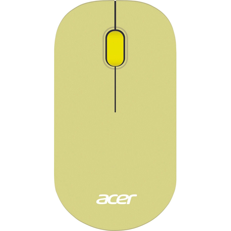 Мышь компьютерная Acer OMR205 оптич./1200dpi/беспроводн/USB/зеленый/желтый. 2044511