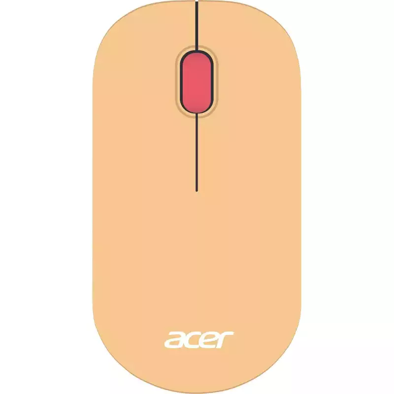 Мышь компьютерная Acer OMR205 оптич./1200dpi/беспроводн/USB/розовый/бежевый, 2044513