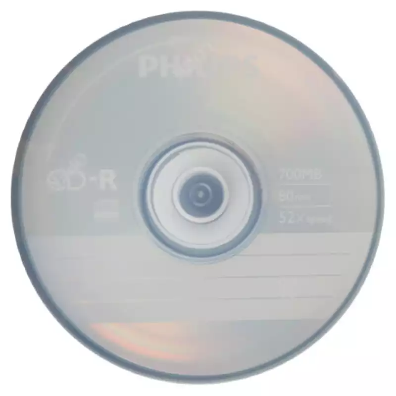 Носители информации CD-R Philips(CR7D5SB50/97)700 Mb, 52х, Cake Box 50шт/уп, 2097480
