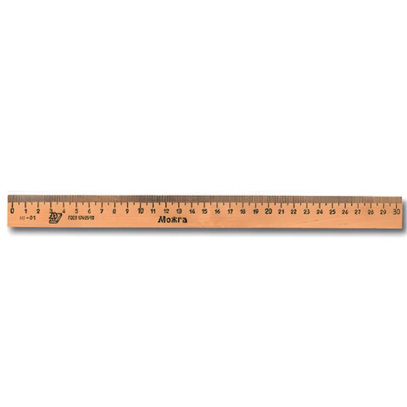 Линейка деревянная 30 см, C07,210051