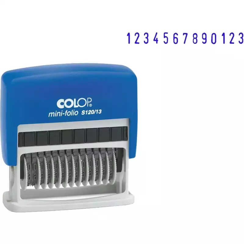 Нумератор 13-и раз. высота шрифта 3,8мм S120/13 (аналог 48313)Colop, 218979