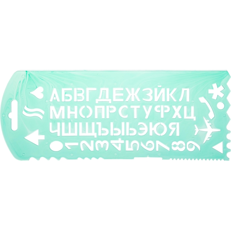 Трафарет букв и цифр с 13 символами 'ТТ31, 220193
