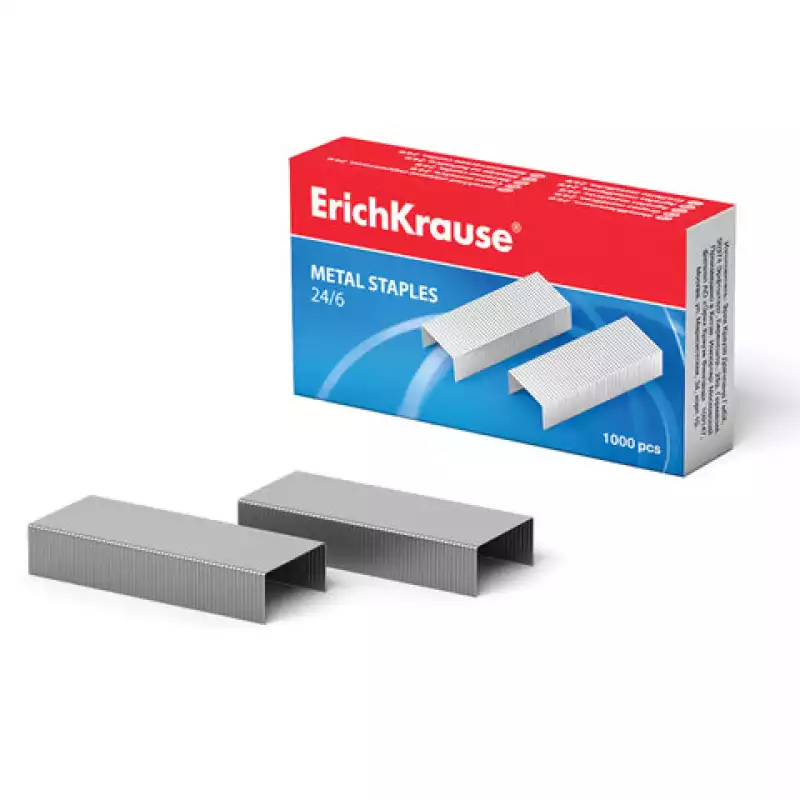 Скобы для степлера ERICH KRAUSE №24/6 1000шт., 1189 222348
