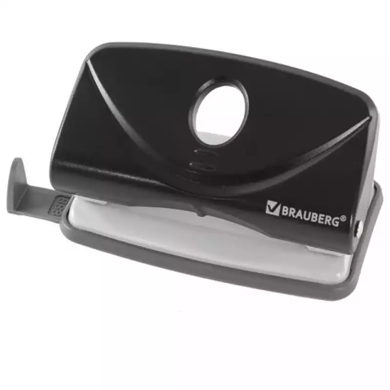 Дырокол BRAUBERG "Einkommen", на 10 листов, черный, 222537