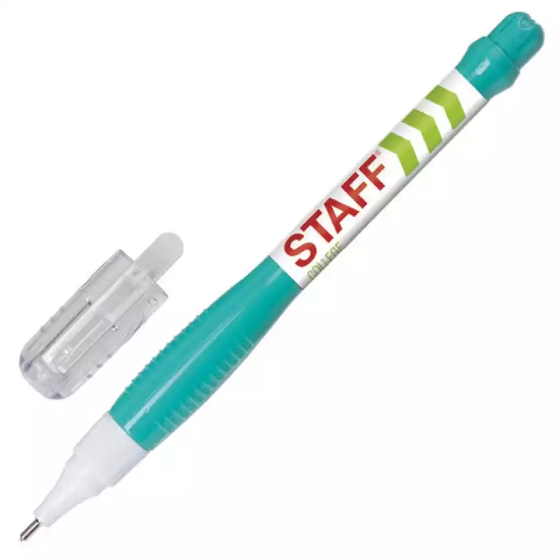 Ручка-корректор STAFF эконом, 6 мл, метал. наконечник, 225213