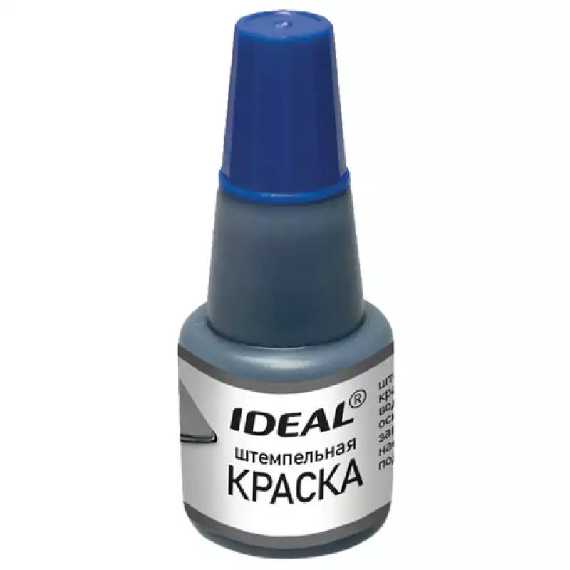 Краска штемпельная TRODAT IDEAL синяя 24 мл, на водной основе, 7711с, 153079, 229573