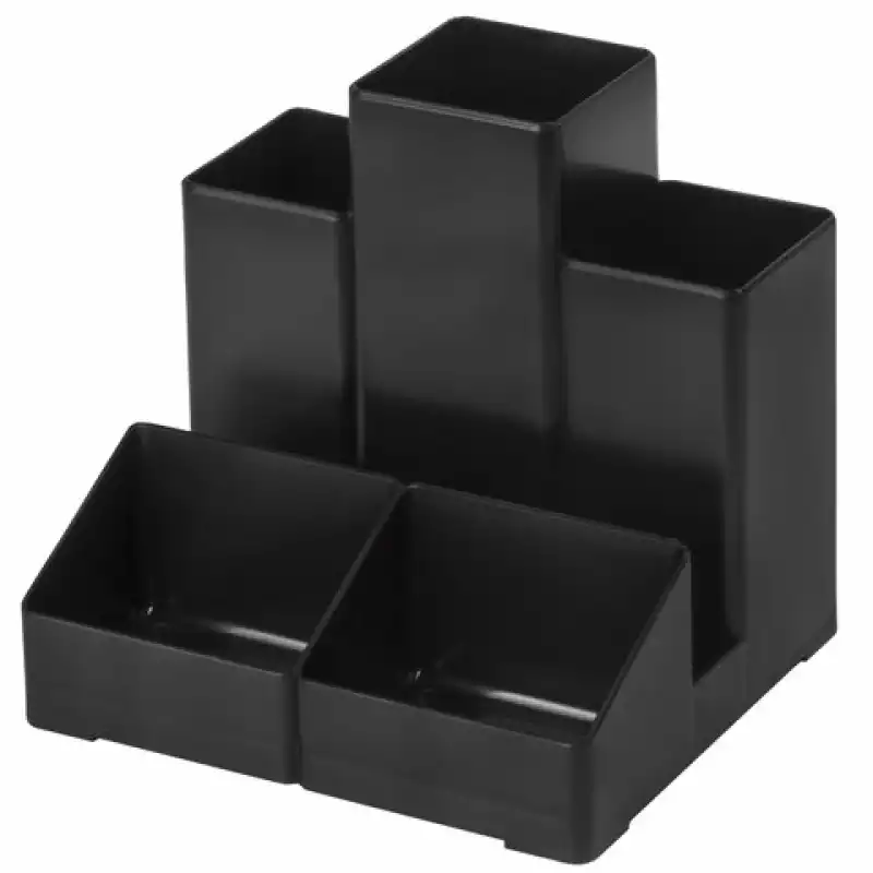 Подставка-органайзер BRAUBERG-CONTRACT, 109*95*101,5 мм, 5 отделений, черная, 230893