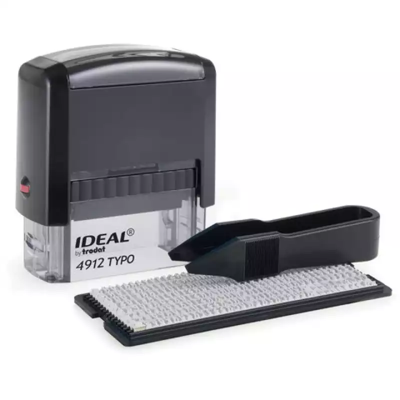 Штамп самонаборный 4-строчный, оттиск 47х18 мм, без рамки, TRODAT IDEAL 4912 P2, 125427, 236848