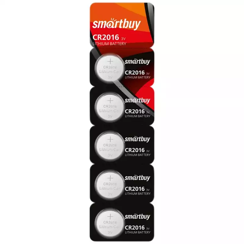 Батарейка SmartBuy CR2016 литиевая, BC5.257853