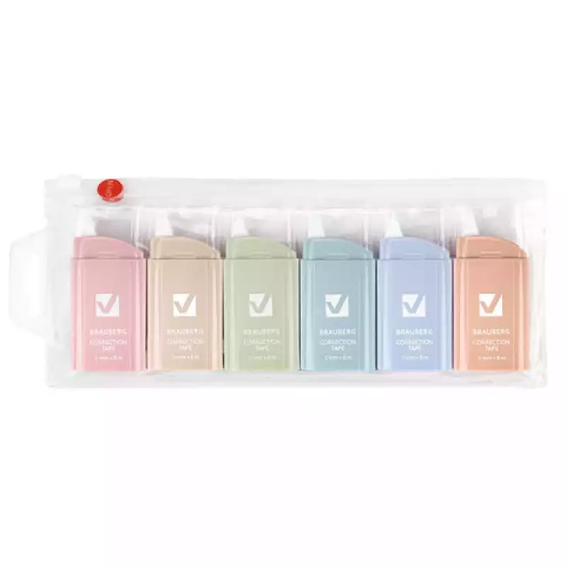 Корректирующая лента BRAUBERG COMPACT PASTEL, 5 мм х 6 м, 272496