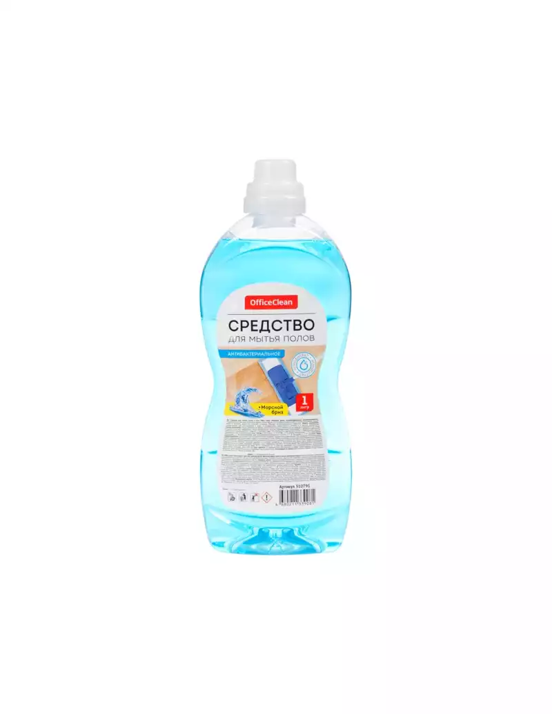 Средство для мытья полов и стен OfficeClean "Горный ручей", концентрат 1л,281358