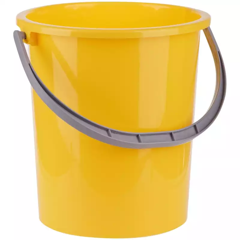 Ведро пластиковое, пищевое OfficeClean, мерная шкала, желтое, 9л, 299879