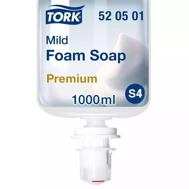 Картридж с жидким мылом Tork S4 1л пенное мягкое прозр.520501 для арт.33068, 316807