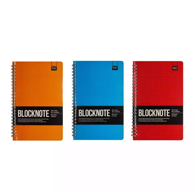 Блокнот Альт Ultimate Basic Active Book А5 60 листов в клетку на спирали (135х210 мм),319006