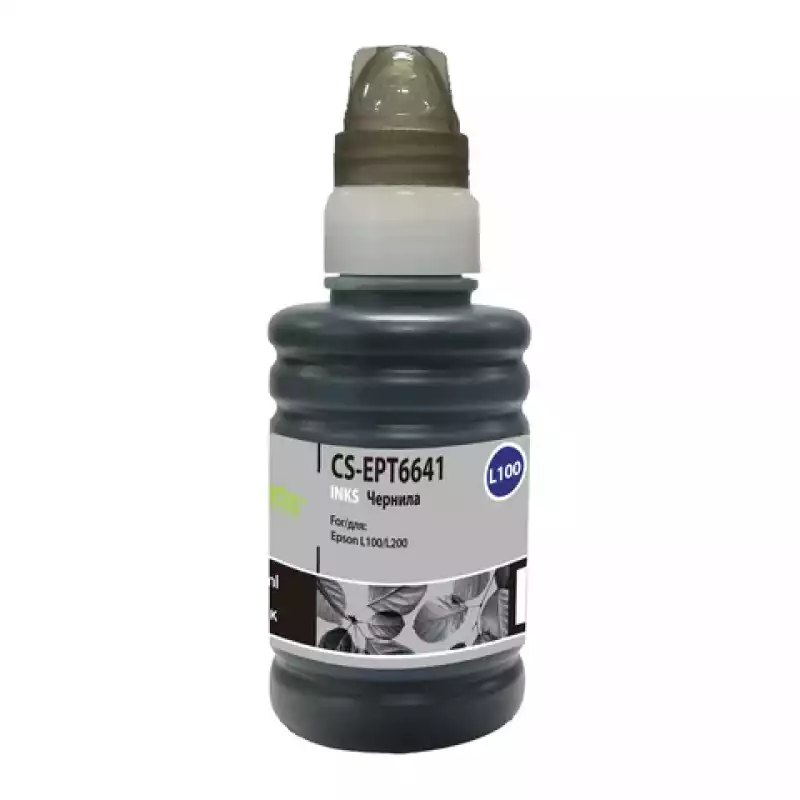 Чернила CACTUS (CS-EPT6641) для СНПЧ EPSON L100/L110/L200/L210/L300, черные, 0,1 л, 361916