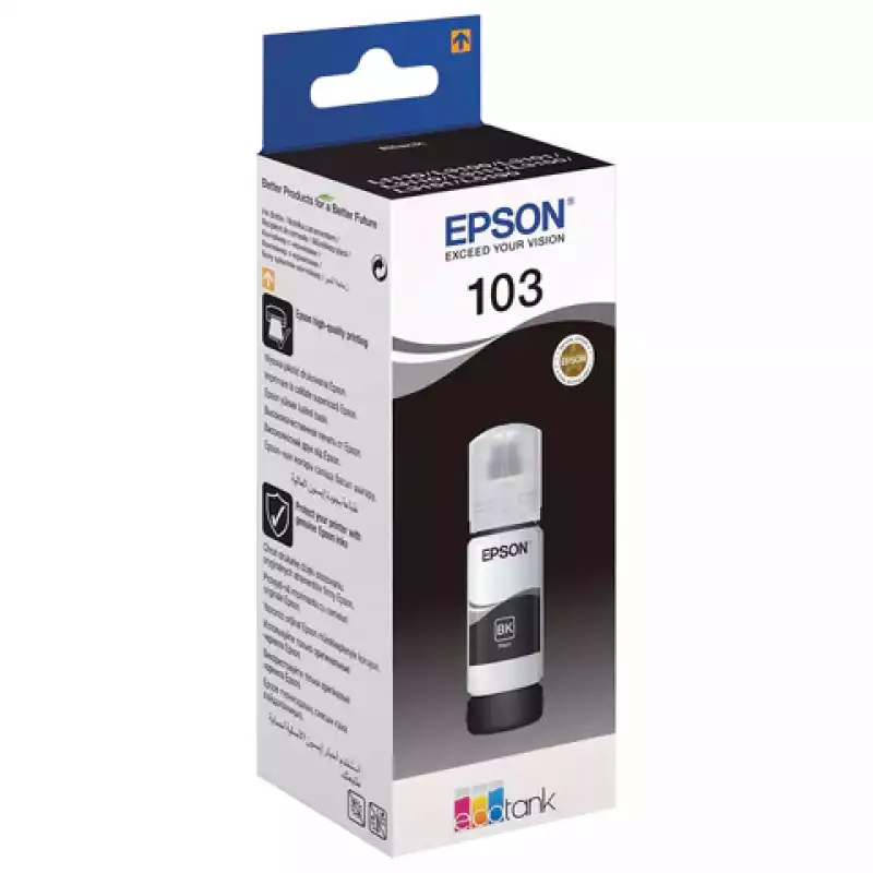 Чернила EPSON (C13T00S14A) для СНПЧ EPSON L3100/L3101/L3110/L3150/L3151/L1110, черные, ОРИГ,363191