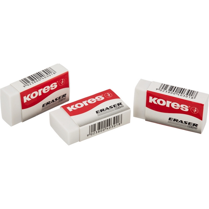 Ластик Kores,40x21x10mm,блистер,KE-30, 376556