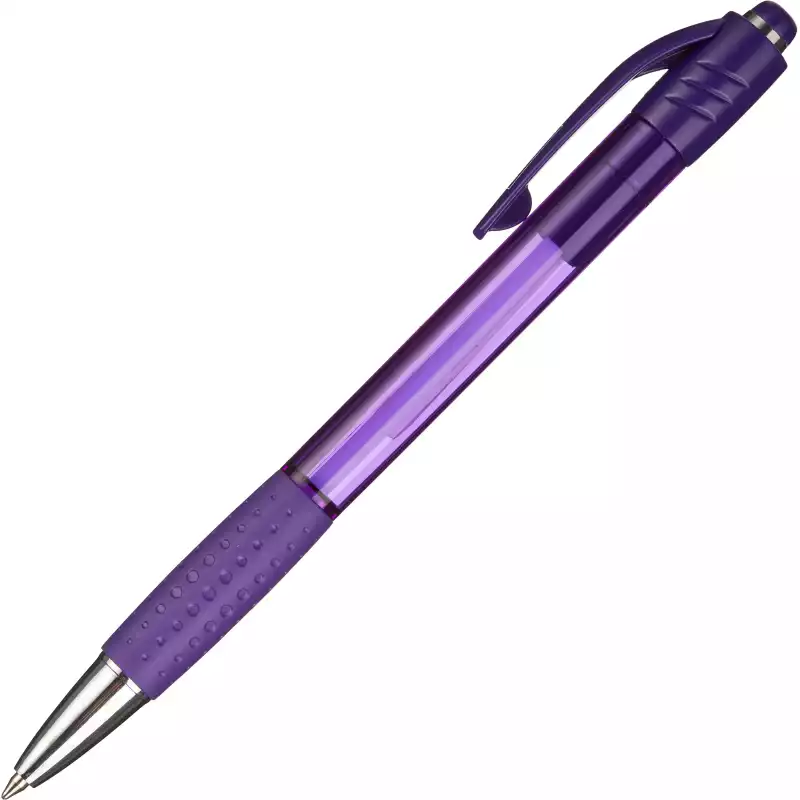 Ручка шариковая Attache Happy,фиолетовый корпус,цвет чернил-синий, 389743
