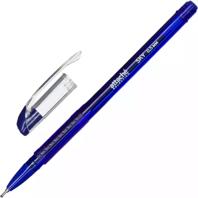 Ручка шариковая Attache Selection Sky синяя (толщина линии 0.5 мм), 391129