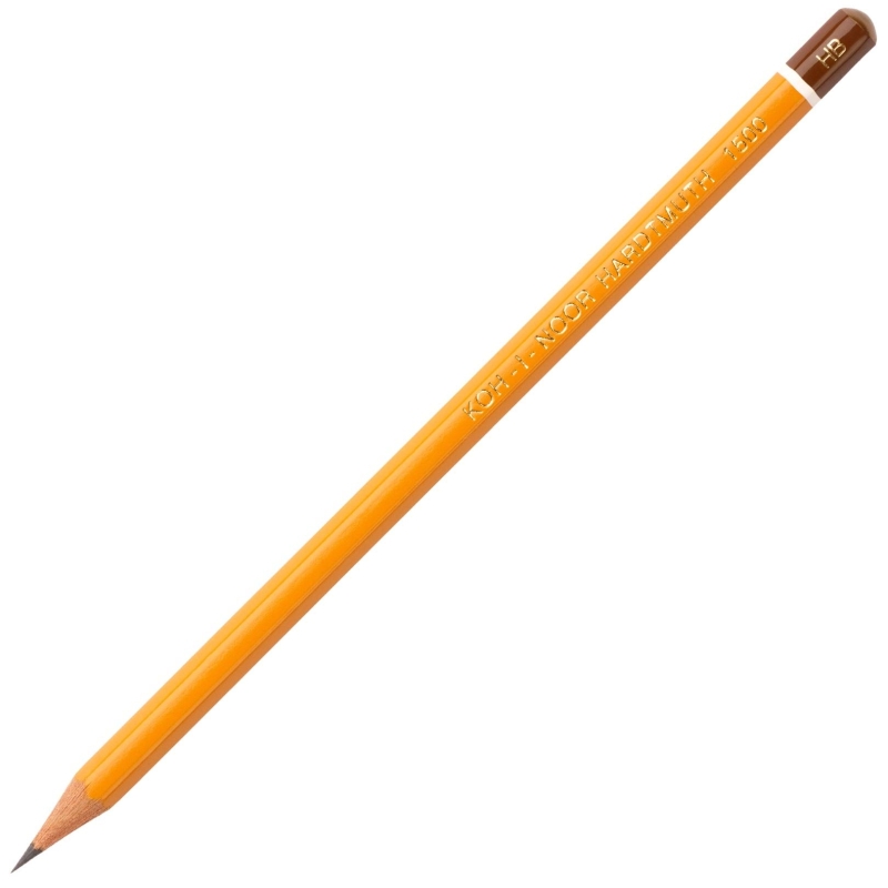 Карандаш чернографитный KOH-I-NOOR 1500/HB, б/ласт, Чехия. 43314