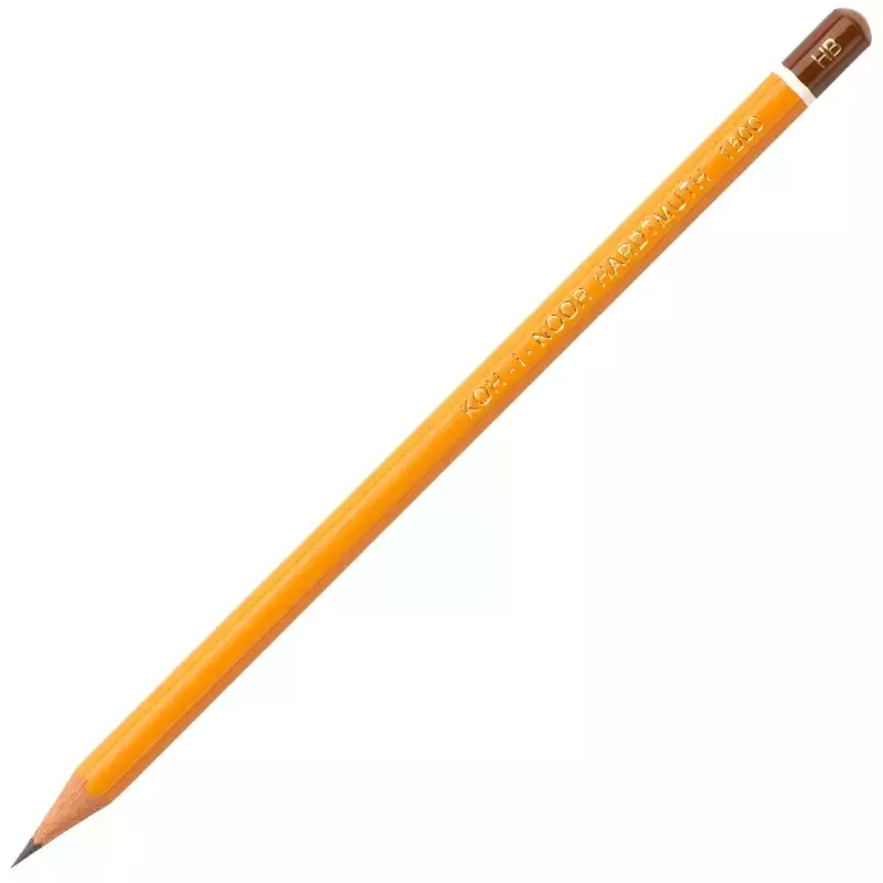 Карандаш чернографитный KOH-I-NOOR 1500/HB, б/ласт, Чехия. 43314