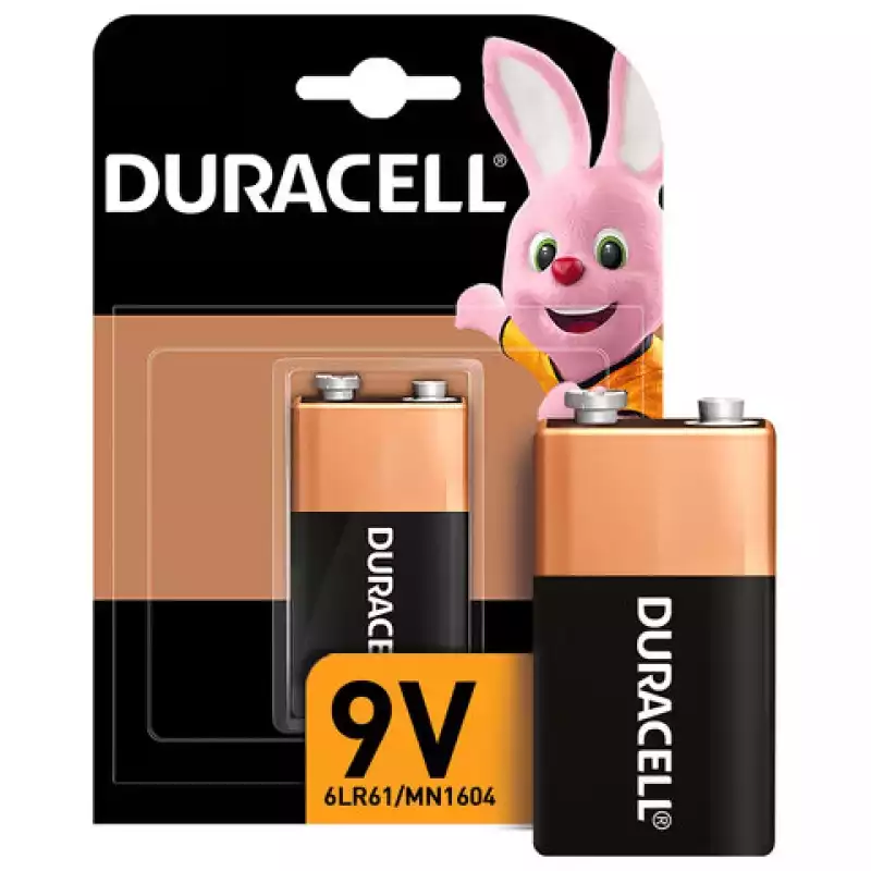 Батарейка DURACELL Basic, 6LR61 (КРОНА), Alkaline, 1 шт., в блистере, 9 В, 450427