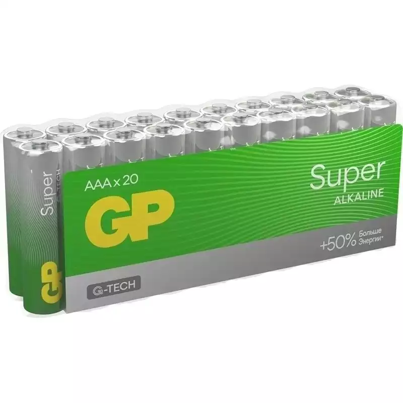 Батарейки КОМПЛЕКТ 4 шт., GP Ultra G-Tech, ААА(LR03, 24А),алкал.мизинчиковые, 24AUA21-2CRSB,457748