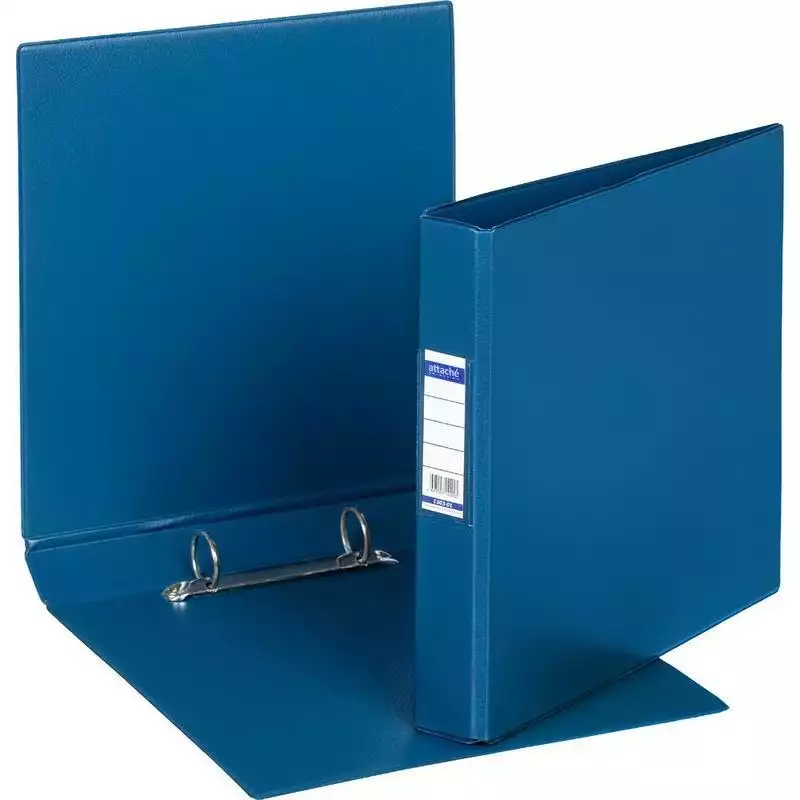 Папка на 2-х кольцах BANTEX 35мм 1303-01 А5 синяя горизон. Россия , 4746