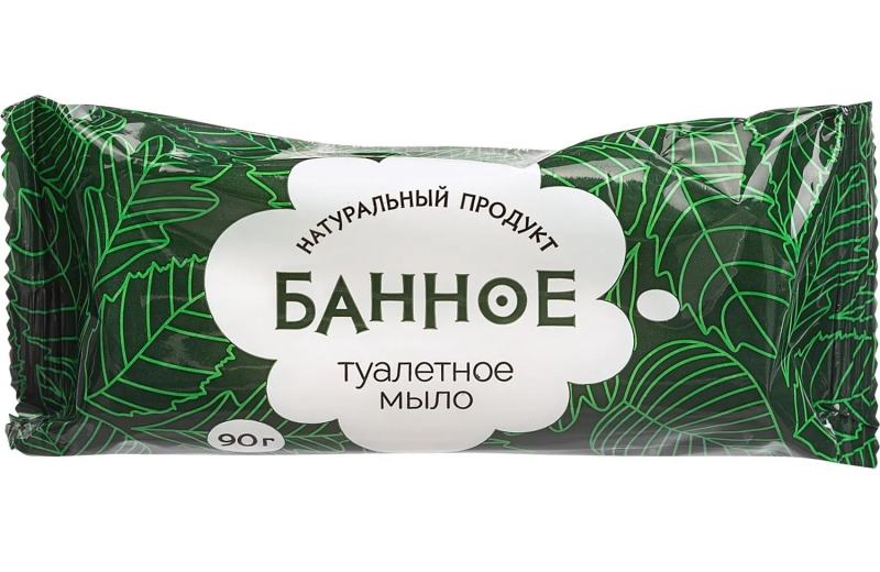 Мыло туалетное твёрдое Банное 90гр. РМЗ, 486784